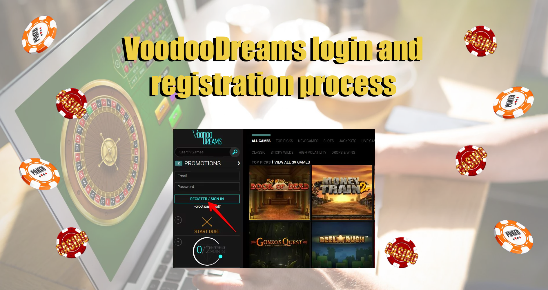 Registration on the VoodooDreams.