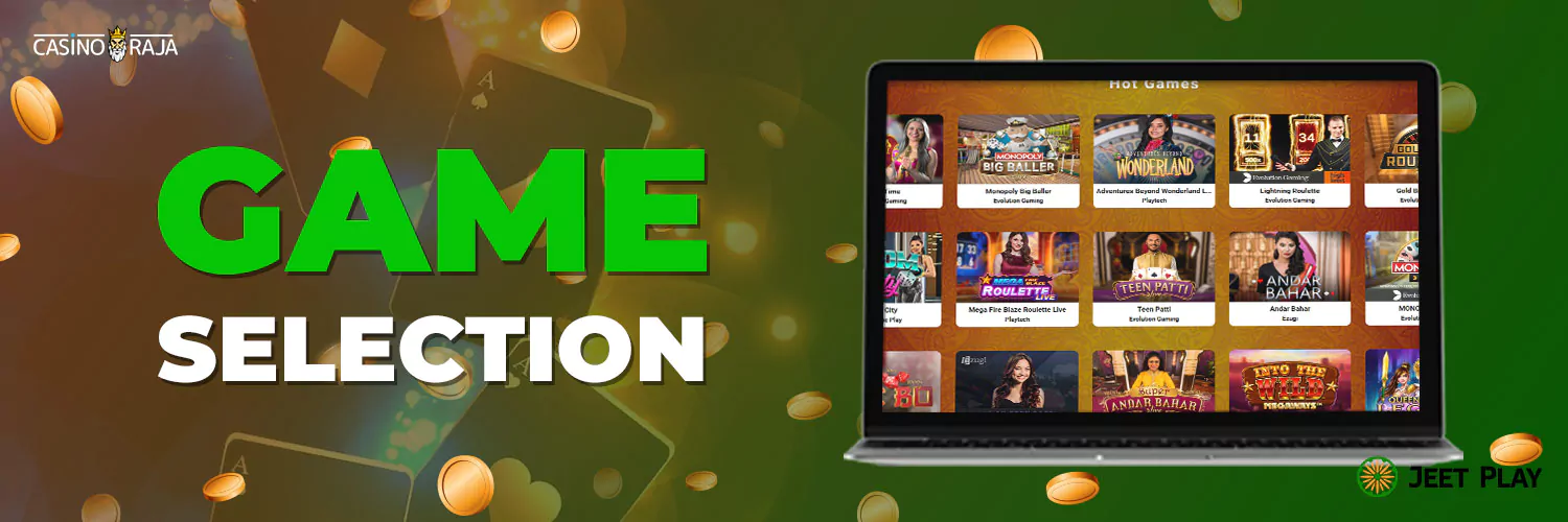 Jeetplay casino game selection