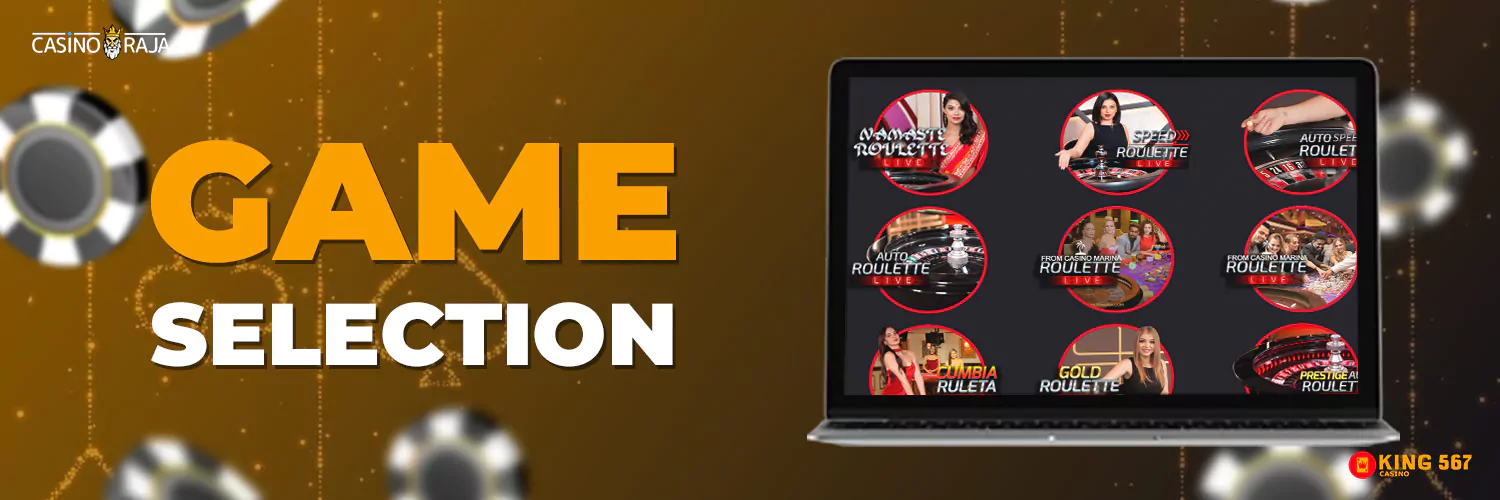 King567 casino game selection