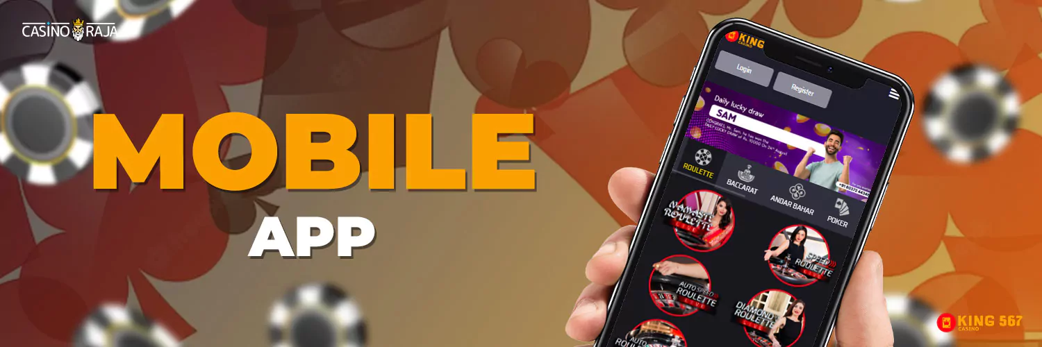 Mobile gambling in king567 casino