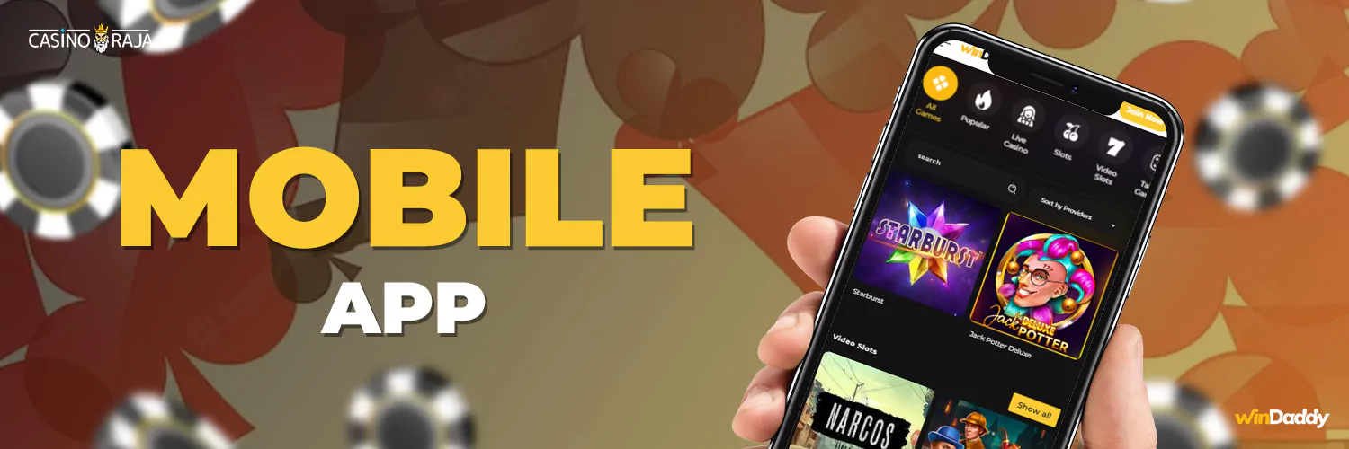 Mobile gambling in windaddy casino