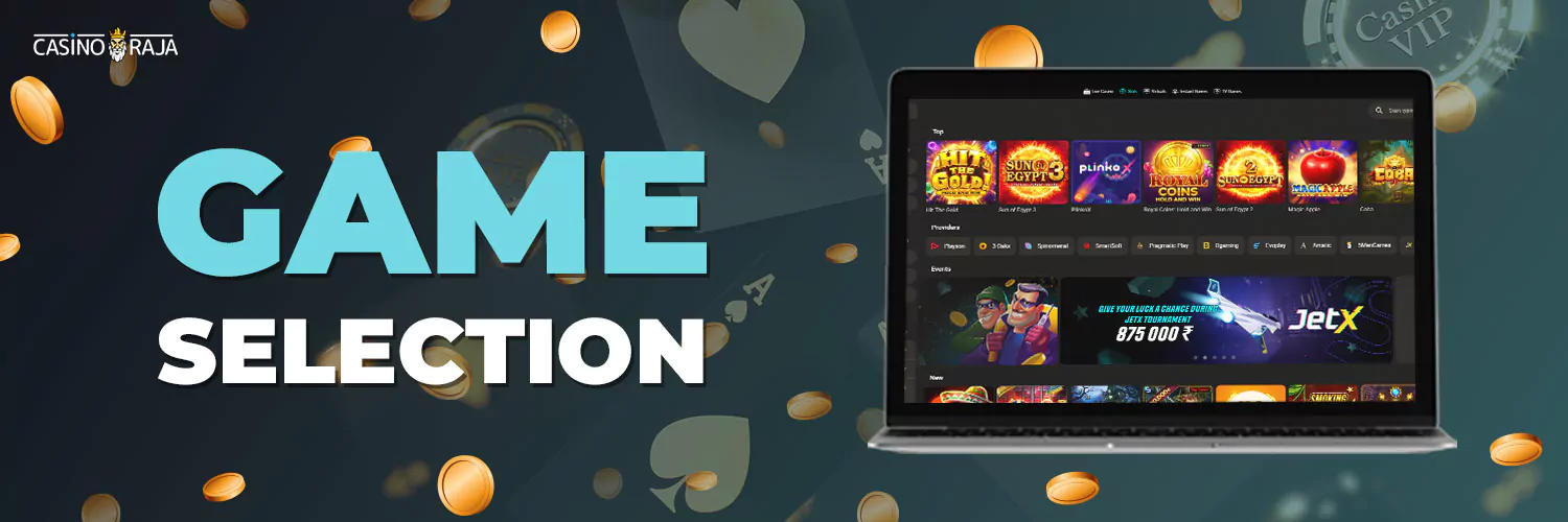 glassi casino game selection