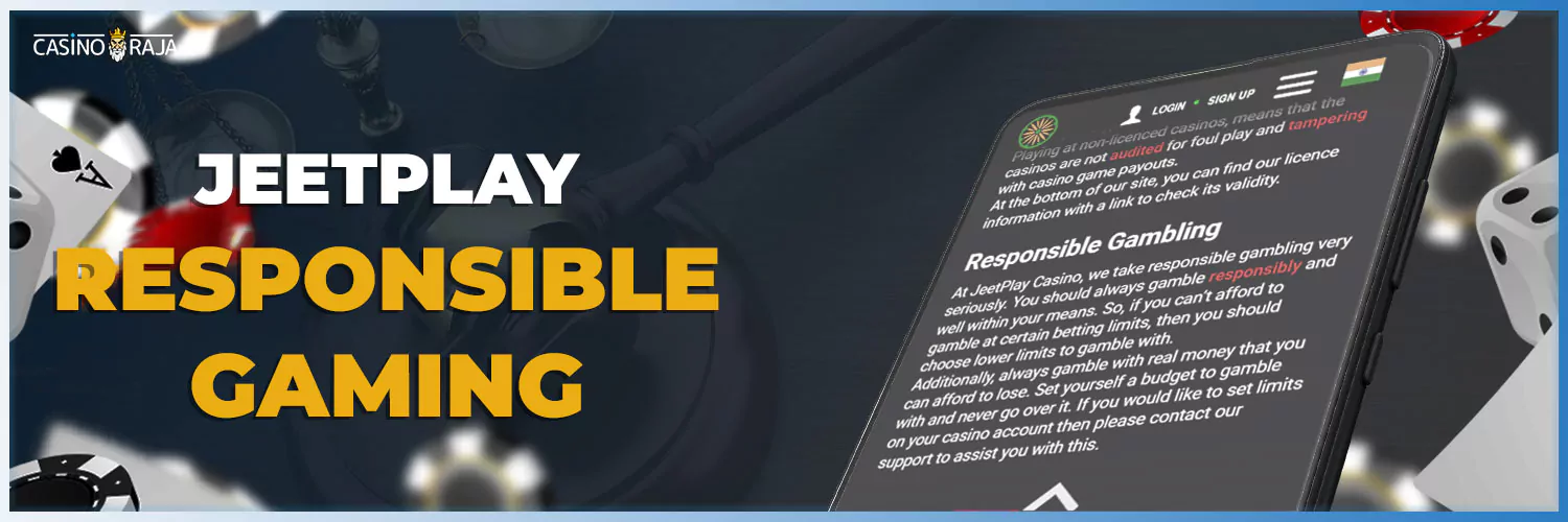 All the information about how to play responsibly via jeetplay app.