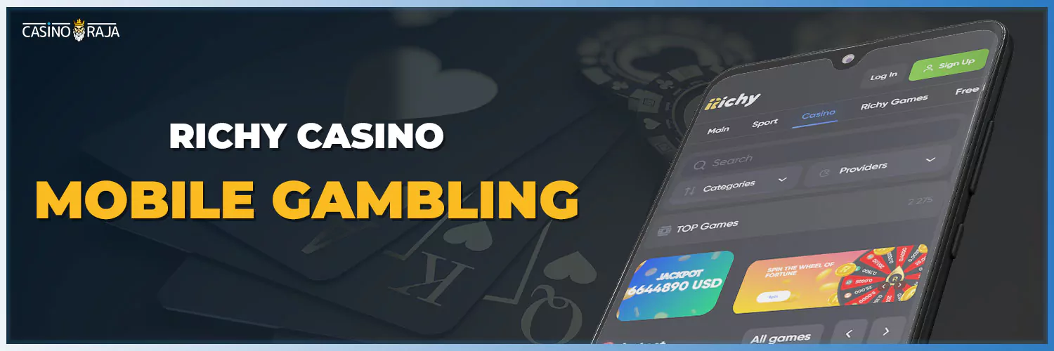 All available mobile apps on the Richy casino.