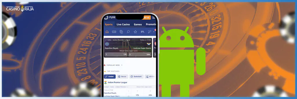 pure win casino app for android